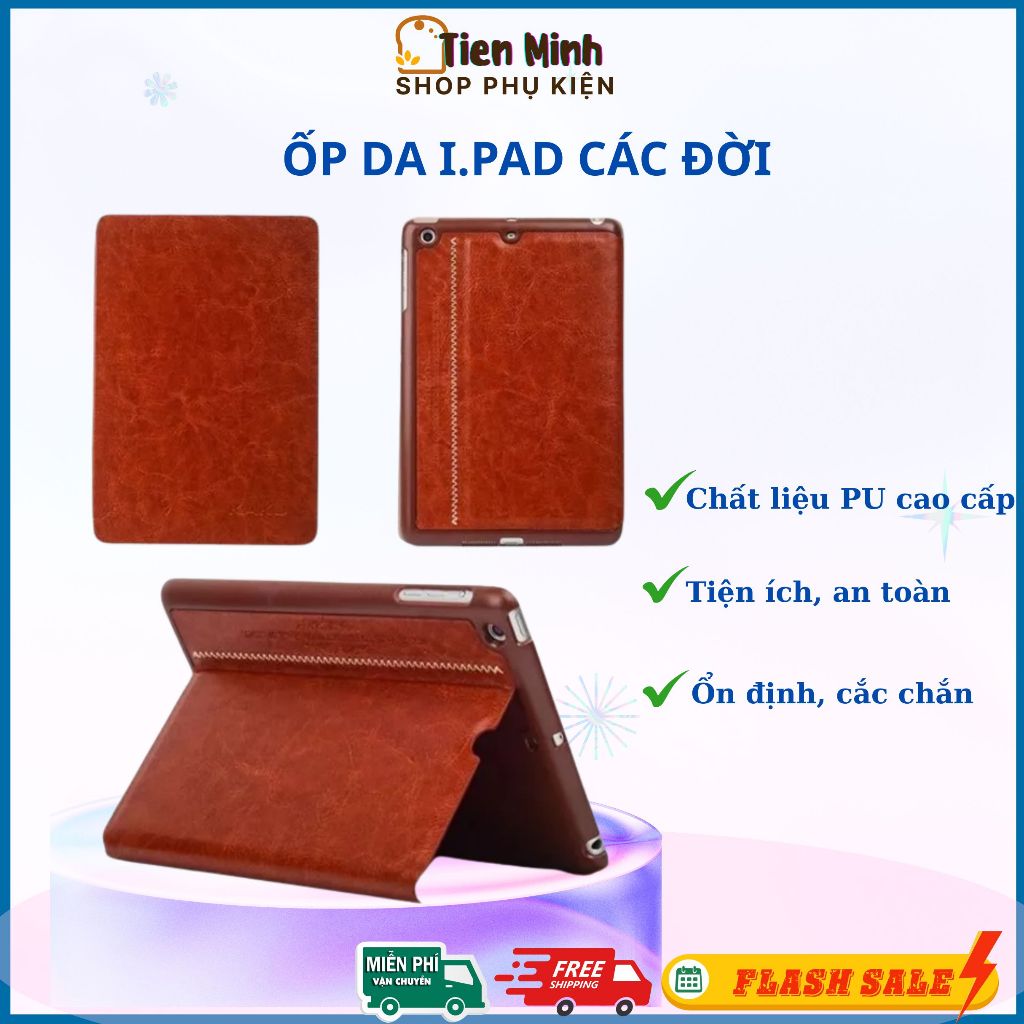 Ốp Lưng Bao Da IPad Đủ Mã M4 M2 Air 6 PRO 9.7 Ipad 5 6 Air1 2 Gen/  Pro / Air4 10.9 Mini1/2/3 4 6