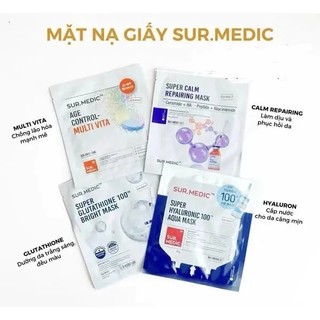 Combo 5 -10 mặt nạ dưỡng trắng Sur.Medic cấp ẩm làm đều màu da - Kosmi Beauty