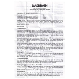 Viên Uống Bổ Mắt, Não Bộ Dasbrain – Bổ Sung DHA, EPA, Omega-3 Từ Dầu Cá Ngừ Úc