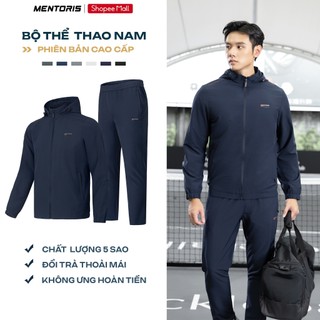 Set Đồ Gió Nam MENTORIS Vải Gió 2 Lớp, Co Giãn Giữ Ấm, Form Thể Thao, Mũ Trùm Linh Hoạt MBG01