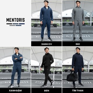 Set Đồ Gió Nam MENTORIS Vải Gió 2 Lớp, Co Giãn Giữ Ấm, Form Thể Thao, Mũ Trùm Linh Hoạt MBG01
