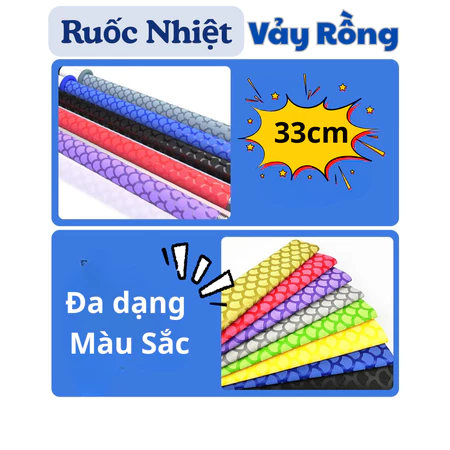 Ruốc Nhiệt Vảy Rồng Bọc Cán Cơ Bida 33cm - Bọc Quấn Cán Cầu Lông, Cần Câu Cá, Tennis,…