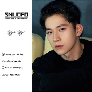 SNUOFO - Khuyên tai bằng thép titan dành cho tai rỗng khuyên tai sụn khuyên tai ốc tai khuyên tai