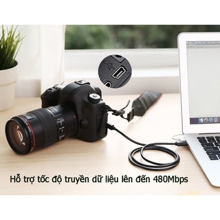 Cáp Sạc Mini USB (Chân V3) Sạc Nhanh & Truyền Dữ Liệu Cho Camera Hành Trình, Máy Ảnh, Loa Bluetooth, Máy MP3/MP4