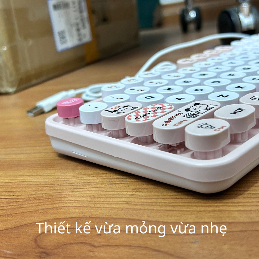 Combo Bàn Phím & Chuột Cute K-Snake K2 Pro– Gõ Êm, Không Tiếng Ồn | BigBuy360 - bigbuy360.vn