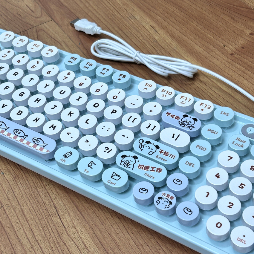 Combo Bàn Phím & Chuột Cute K-Snake K2 Pro– Gõ Êm, Không Tiếng Ồn | BigBuy360 - bigbuy360.vn