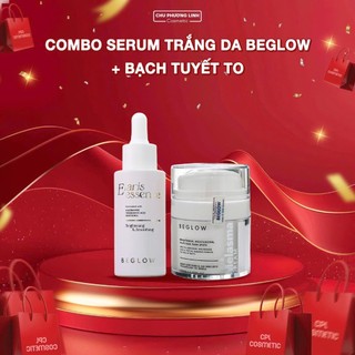 Combo Serum Trắng Da Beglow + Kem Đêm Beglow 50g CB0284 - Dưỡng Sáng, Mờ Thâm Sạm & Tái Tạo Da