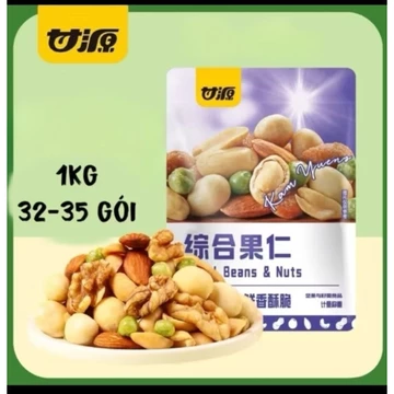 Hạt dinh dưỡng mix vị - hạt tổng hợp đóng gỏi nhỏ (1kg hạt khoảng 32-34 gói)