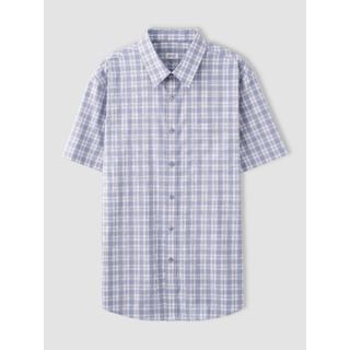 Áo sơ mi nam sọc caro YODY ngắn tay vải sợi tre mát mẻ ít nhăn MOSS25A007