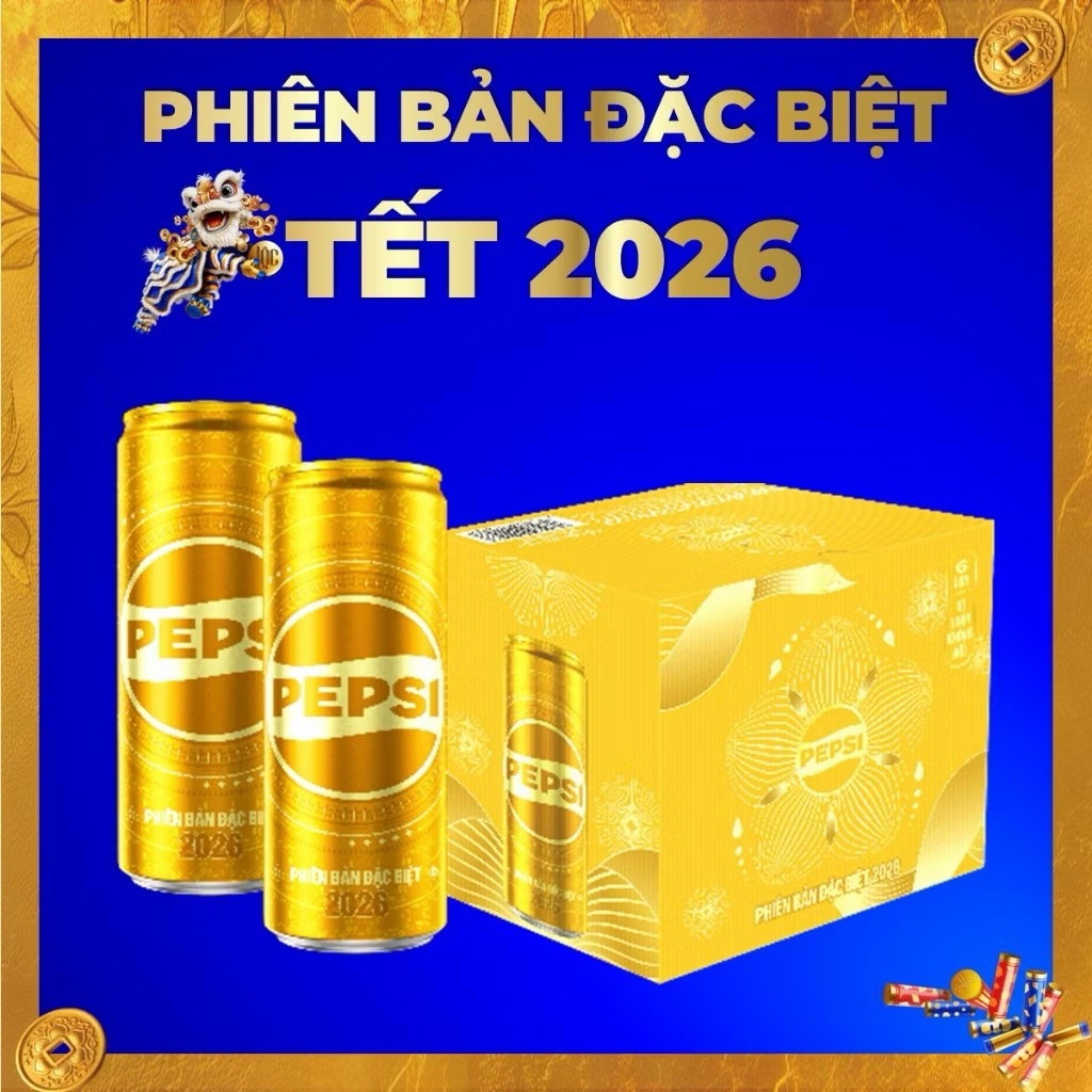 Pepsi Vàng 320ML Phiên Bản Giới Hạn TẾT 2026 