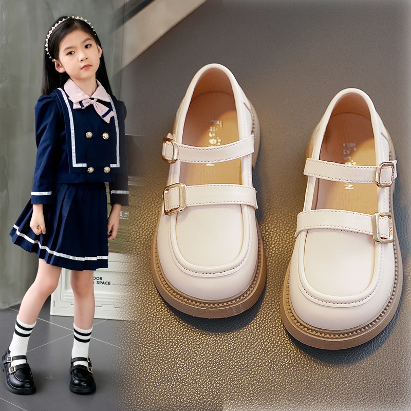 [M015] Giày Búp Bê Bé Gái Mary Jane - Giày Tiểu Thư Da Bóng Quai Răng Cưa Cao Cấp Cho Bé Đi Học, Đi Chơi TH Kids