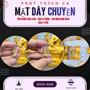 MẶT DÂY CHUYỀN PHẬT THÍCH CA KHUNG NHỰA 3CM – NHỎ GỌN, THANH LỊCH