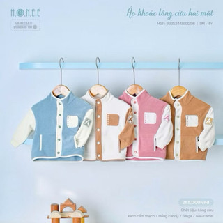 Áo khoác lông cừu 2 mặt Hrnee sale lẻ sz