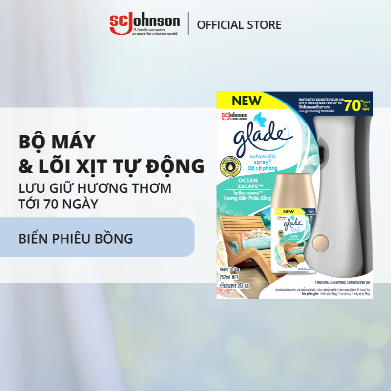 Máy Tiêu Chuẩn - Máy xịthơm phòng tự động Glade
