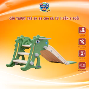 Cầu trượt trẻ em hình khủng long baby MẪU MỚI 600 hình ngộ nghĩnh đáng yêu phù hợp cho trẻ 1 tuổi trở lên