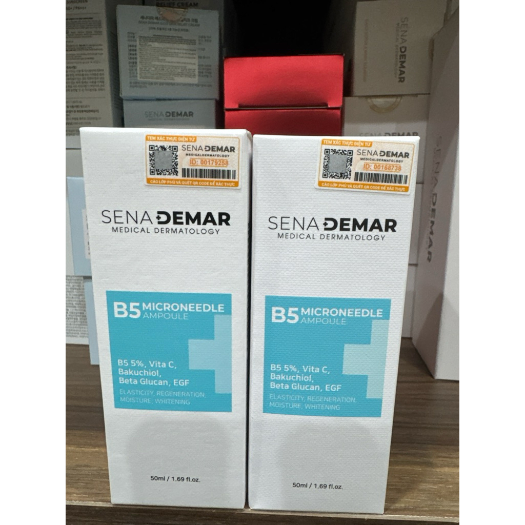 Serum B5 sena demar b5 microneedle ampoule giúp dưỡng ẩm, giảm nhăn, 50ml/100ml - hạn 2028 serum b5 senademar  IS405