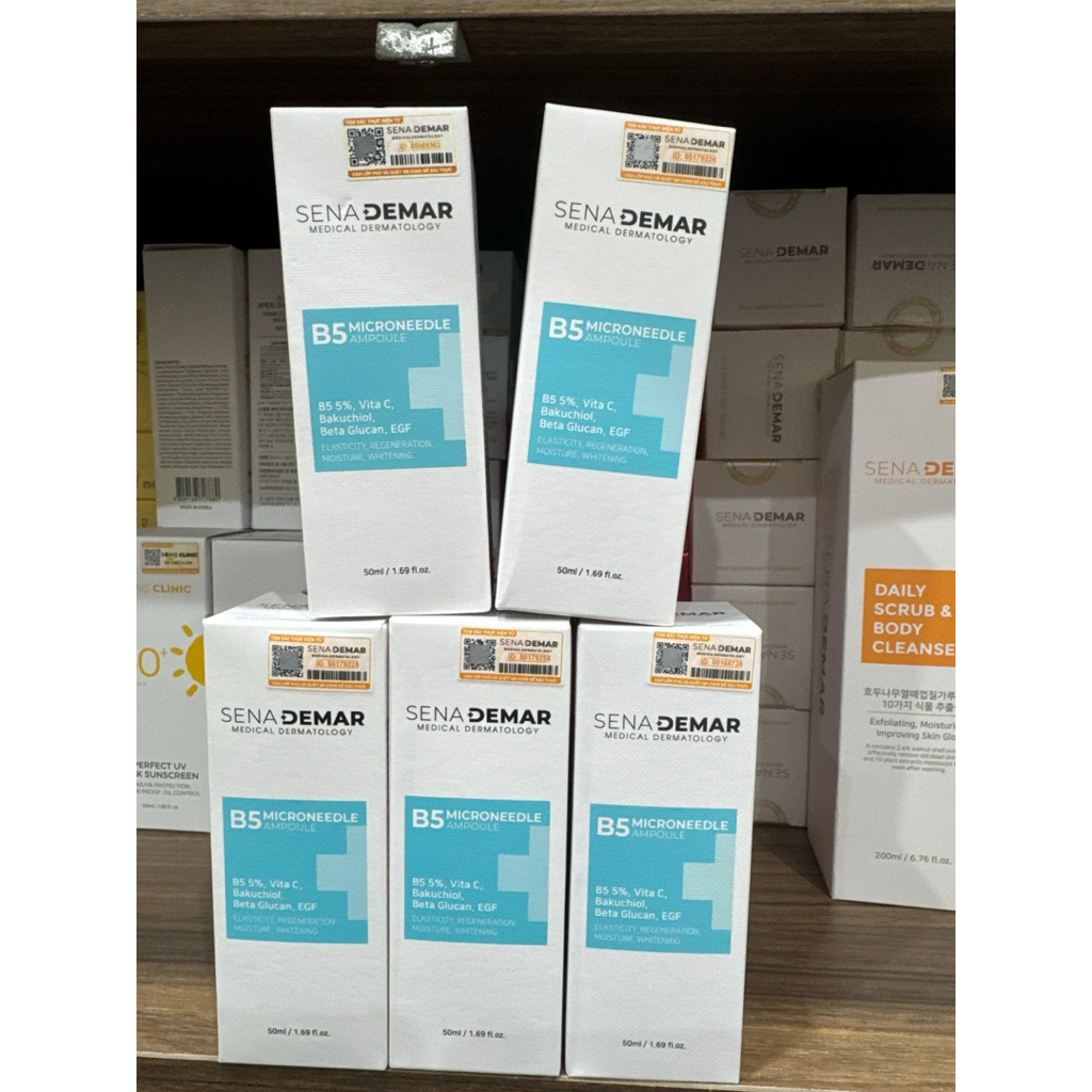 Serum B5 sena demar b5 microneedle ampoule giúp dưỡng ẩm, giảm nhăn, 50ml/100ml - hạn 2028 serum b5 senademar  IS405