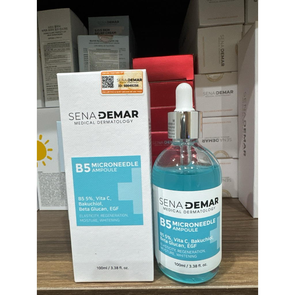 Serum B5 sena demar b5 microneedle ampoule giúp dưỡng ẩm, giảm nhăn, 50ml/100ml - hạn 2028 serum b5 senademar  IS405
