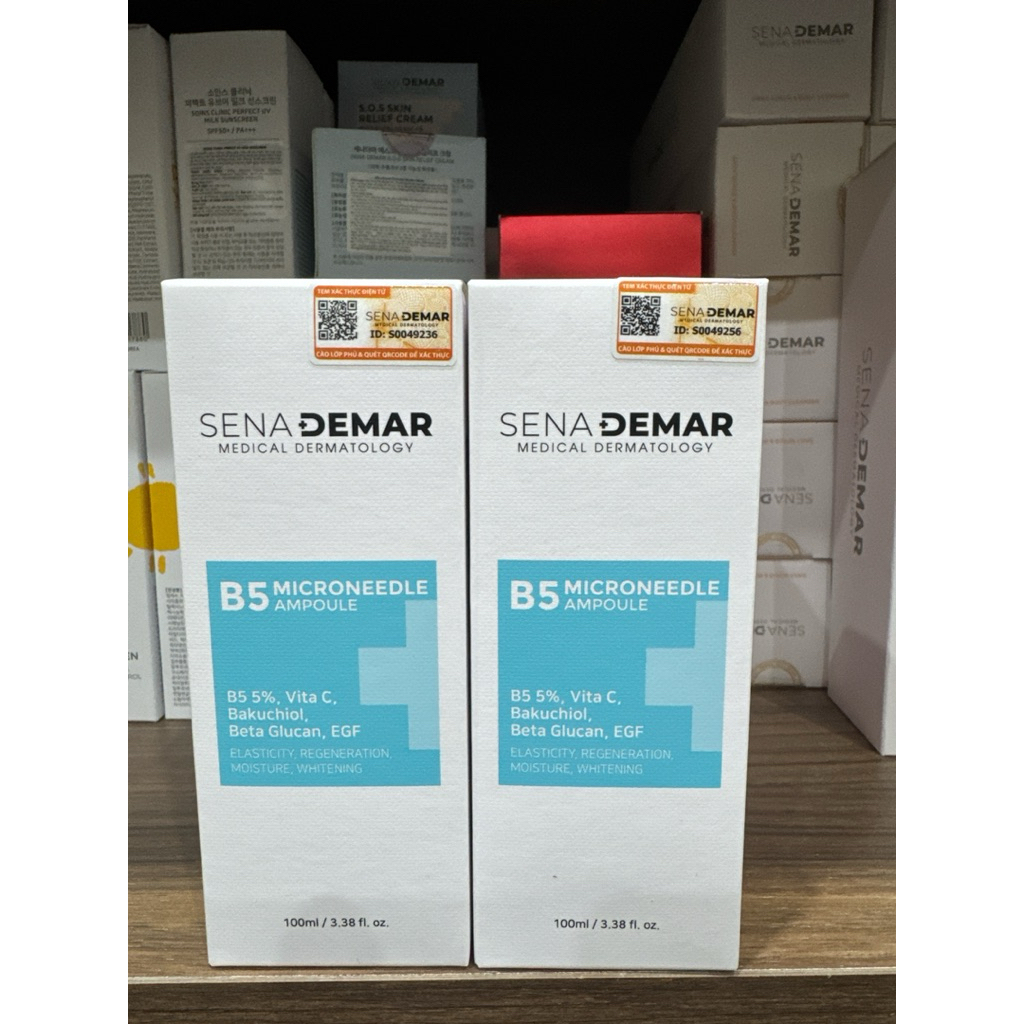 Serum B5 sena demar b5 microneedle ampoule giúp dưỡng ẩm, giảm nhăn, 50ml/100ml - hạn 2028 serum b5 senademar  IS363