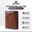 Ví Da Bò Sáp Cao Cấp, Chất Da Mềm Bóng, Thiết Kế Màu Nâu Đẹp Mắt, Kíc Thước 12x9x1cm