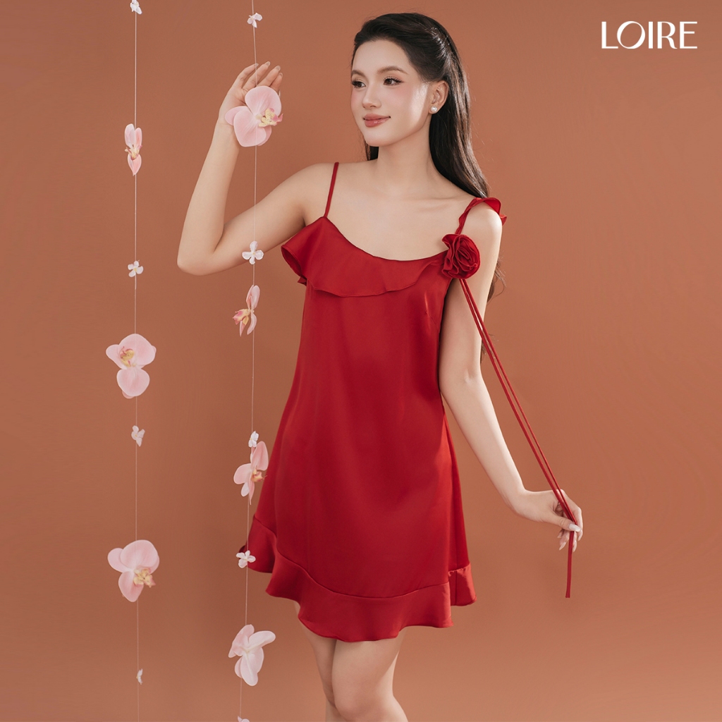 [AN ÊM]Váy Ngủ Tường Vi Loire FDMN250345 Chất Lụa Pháp Dáng Trơn