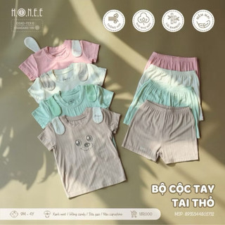 Bộ cộc tay tai thỏ Hrnee