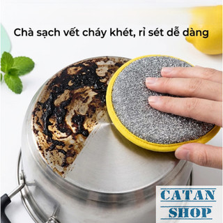 Mút Rửa Chén 2 Lớp Dày Dặn Siêu Thấm Hút Rửa Sạch Dầu Mỡ, Miếng Rửa Bát 2 Mặt Bọt Biển Cọ Xoong Nồi
