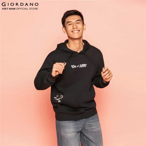 [GIORDANO x Tom&Jerry] Áo Thun Nam Dài Tay Hoodie 01096615-09