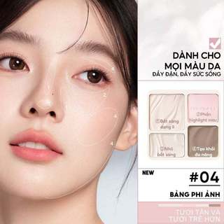 Phấn Tạo Khối & Bắt Sáng Judydoll Highlight & Contour Lâu trôi Chống nước 9g Duduhouse