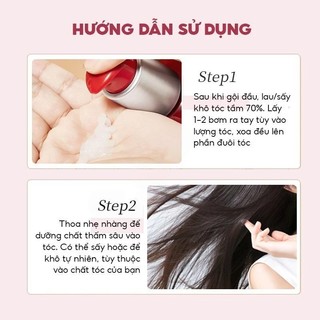 Kem Dưỡng Tóc HUNMUI 200ml Phục Hồi Tóc Hư Tổn, Kem Ủ Tóc Dưỡng Ẩm Sâu, Suôn Mượt Óng Ả