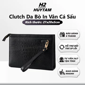 Women's Elegant Genuine Leather Clutch