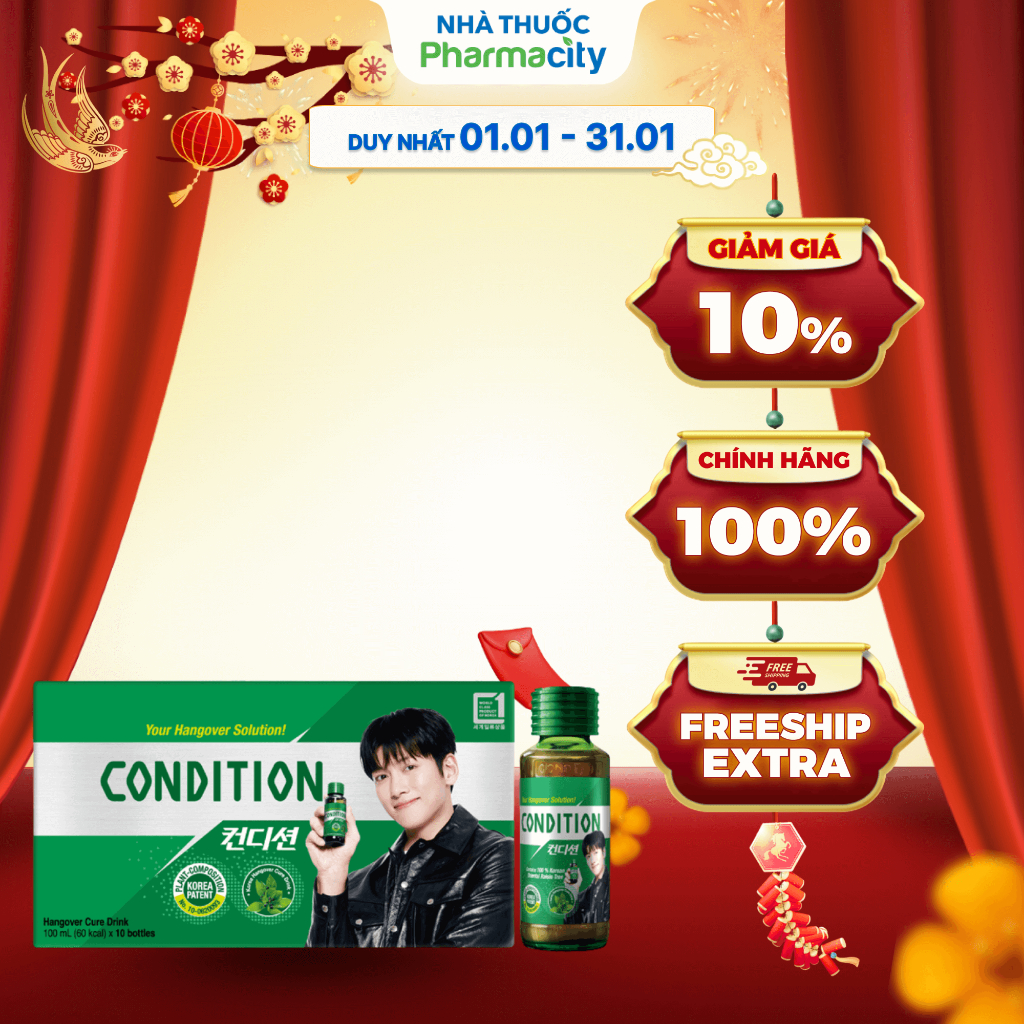 Nước giải rượu Kolmar Condition 100ml (Hộp 10 chai)