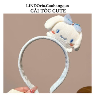 LINDOria Bờm Tóc Cài Tóc Xinh Xắn Dễ Thương Lông Nhung Mềm Mại Kiểu Dáng Đa Dạng