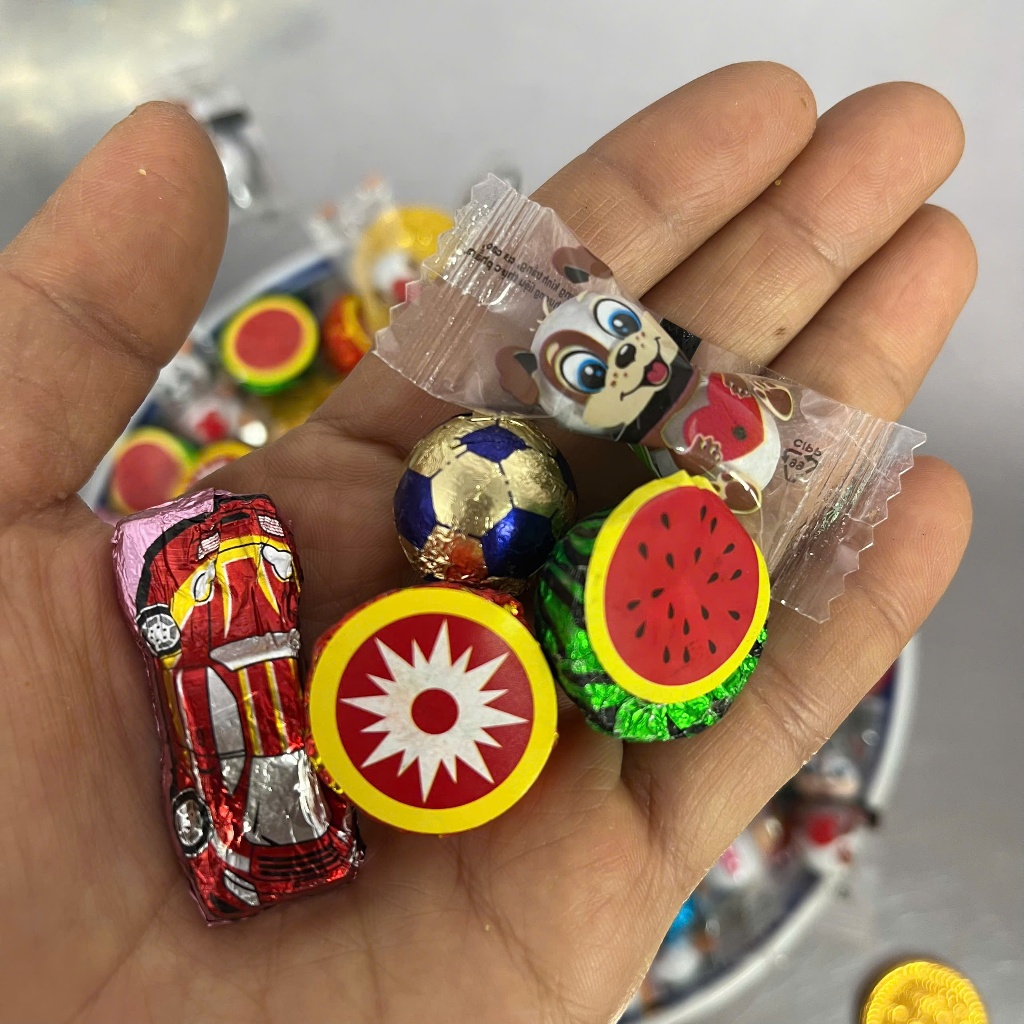 500Gr Kẹo Socola Mix Nhiều Hình Ngộ Nghĩnh Cute, Socola Viên Siêu Ngon
