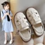 Sandal Rọ Bé Gái Da Mềm Phong Cách Vintage - Giày Sandal Rọ Cho Bé Đi Học, Đi Chơi Đế Bệt Chống Trơn Trượt