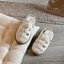 Sandal Rọ Bé Gái Da Mềm Phong Cách Vintage - Giày Sandal Rọ Cho Bé Đi Học, Đi Chơi Đế Bệt Chống Trơn Trượt