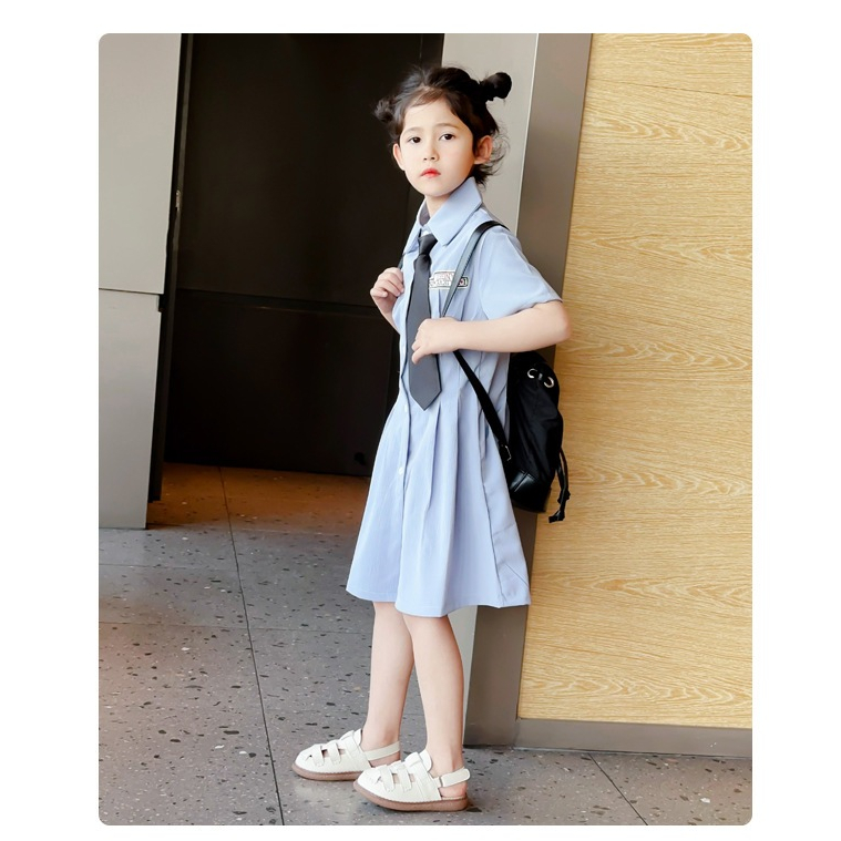 [M014] Sandal Rọ Bé Gái Da Mềm Phong Cách Vintage - Giày Sandal Rọ Cho Bé Đi Học, Đi Chơi Đế Bệt Chống Trơn Trượt
