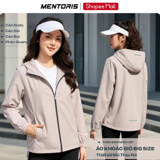 Áo Khoác Gió Nam Nữ MENTORIS Vải 2 Lớp Chống Gió, Cản Bụi, Giữ Nhiệt Nhẹ, Form Thể Thao MAG01