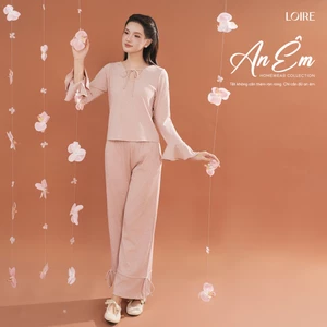 Đồ Mặc Nhà Yên Chi Loire FDMN250319 Thun Gân Tay Dài Quần Dài Mặc Nhà