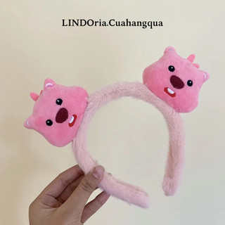 LINDOria Bờm Tóc Cài Tóc Xinh Xắn Dễ Thương Lông Nhung Mềm Mại Kiểu Dáng Đa Dạng