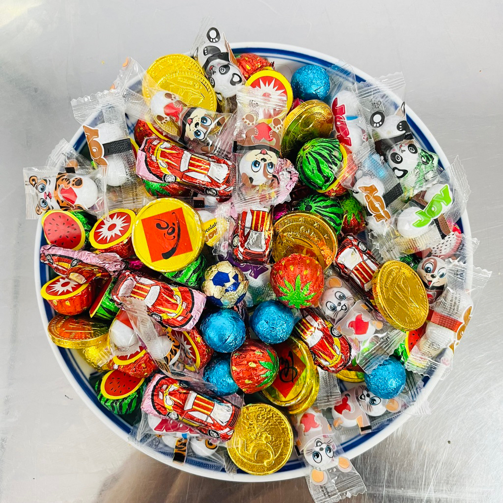 500Gr Kẹo Socola Mix Nhiều Hình Ngộ Nghĩnh Cute, Socola Viên Siêu Ngon