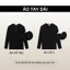 Áo Thun Dài Tay Nam Cổ Trụ cài cúc Trơn HAFOS, áo thun nam dài tay cổ V chất liệu cotton 4 chiều, form Slim Fit