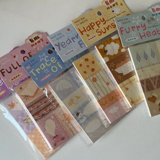 Tập giấy note xé decor sổ Patchwork Note For