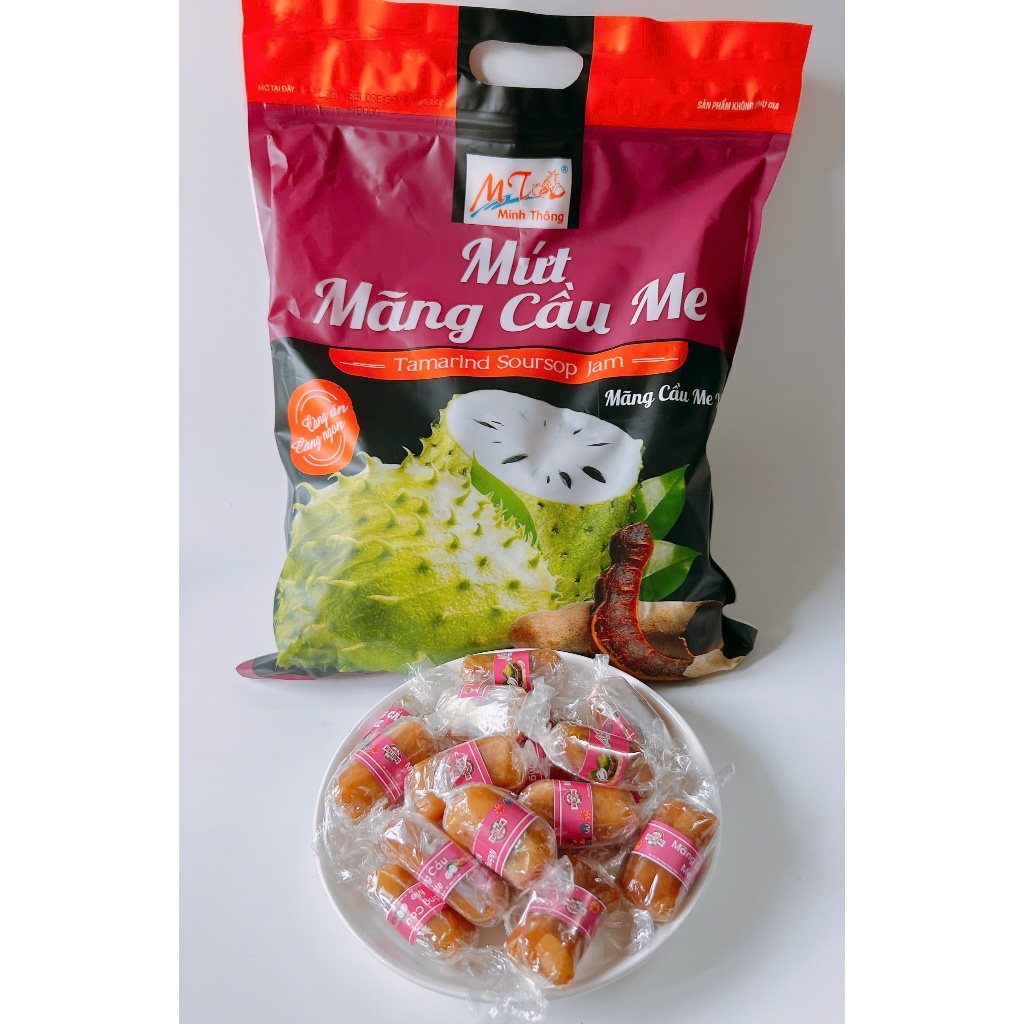 1Kg/500g Kẹo Mứt Mãng Cầu Me Minh Thông_ngon mê