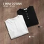 Áo Thun Dài Tay Nam Cổ Trụ cài cúc Trơn HAFOS, áo thun nam dài tay cổ V chất liệu cotton 4 chiều, form Slim Fit