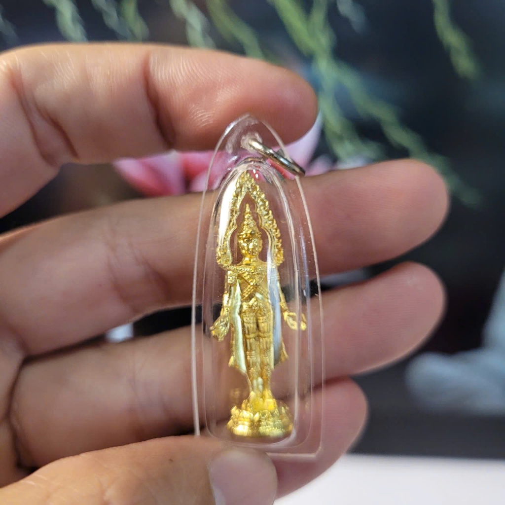 Mặt Dây Chuyền Hình Tượng Trang Trí Màu Vàng Cao Cấp 5cm - Phụ Kiện Đeo Cổ Thời Trang Thái Lan