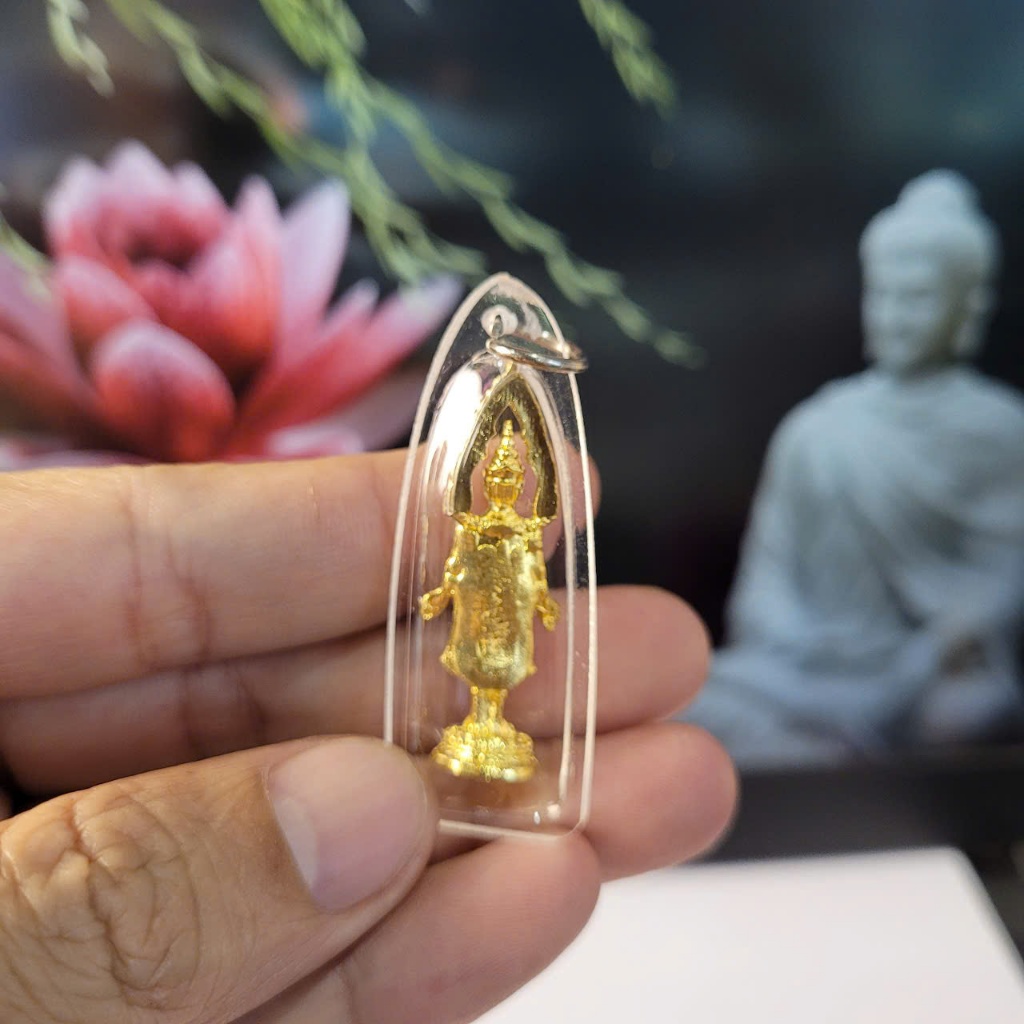 Mặt Dây Chuyền Hình Tượng Trang Trí Màu Vàng Cao Cấp 5cm - Phụ Kiện Đeo Cổ Thời Trang Thái Lan