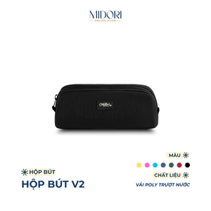 Hộp Bút Đa Năng Đựng Viết Mỹ Phẩm Unisex Nam Nữ Canvas Cao Cấp Trượt Nước | MIDORI BAG COLLECTION