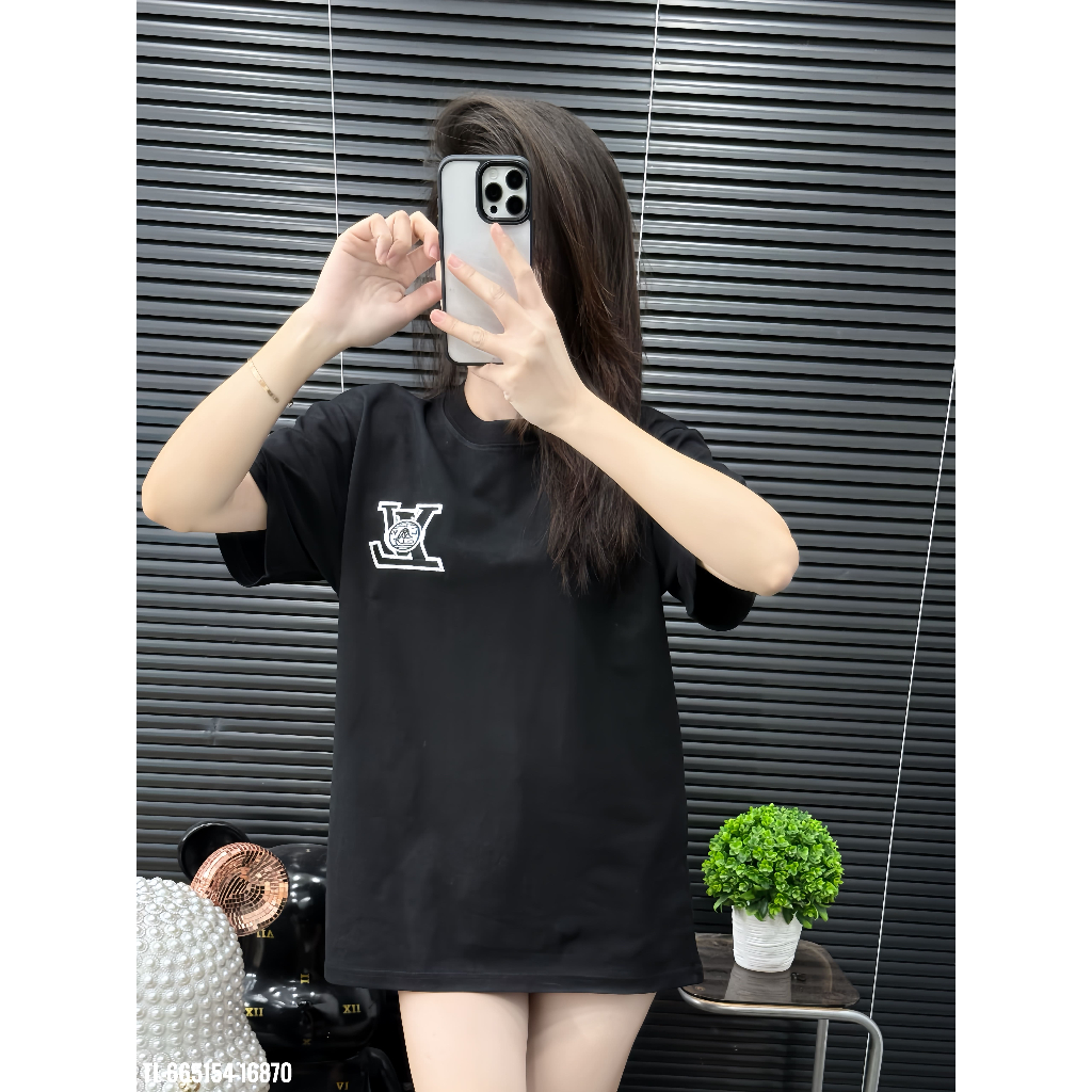 ÁO thun nam QC cổ tròn họa tiết thêu tay ngắn phong cách trẻ trung chuẩn from