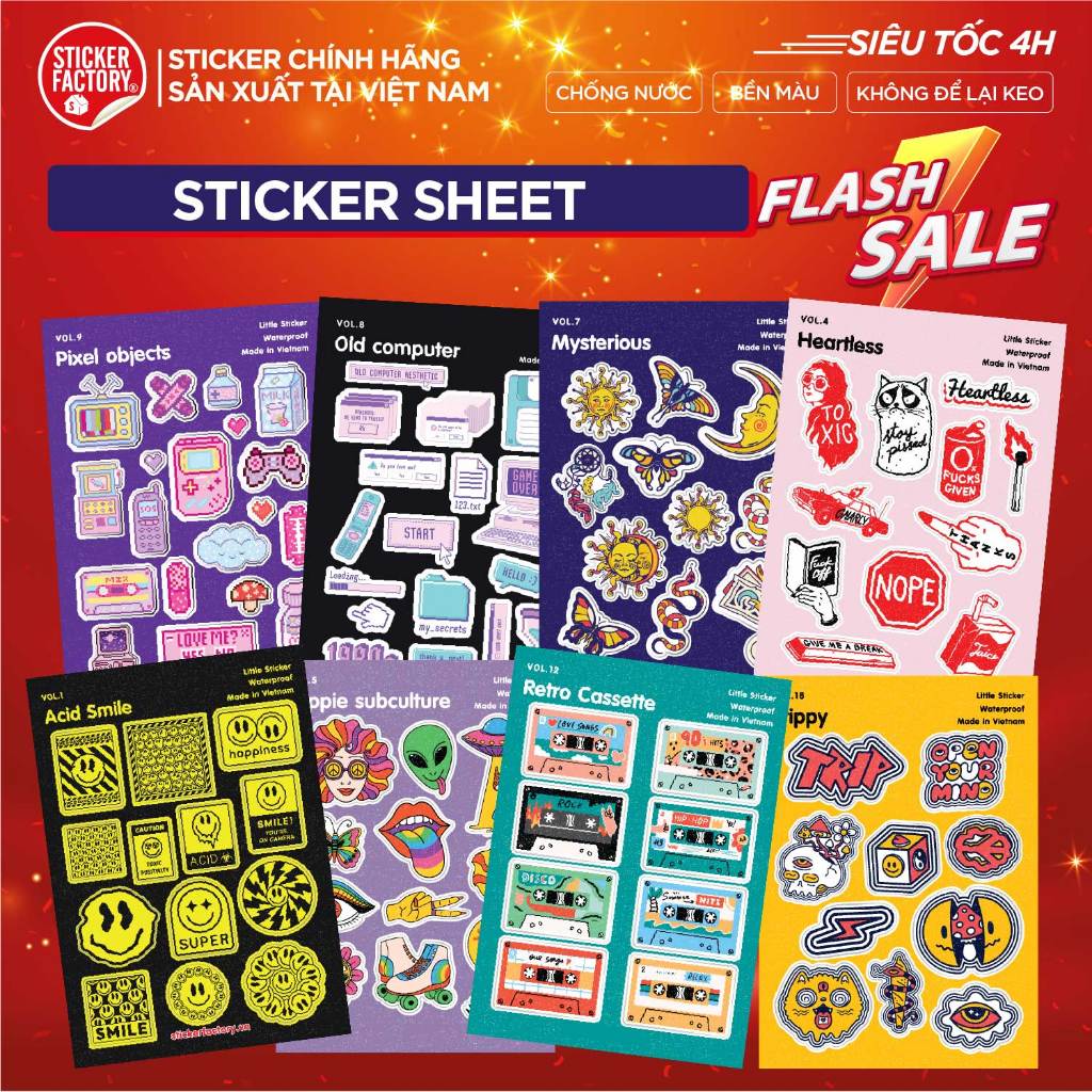 Sticker Factory Vietnam, Cửa hàng trực tuyến | Shopee Việt Nam